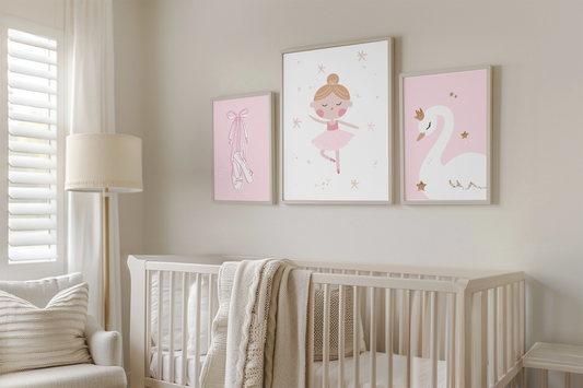 BALLERINA THEME WALL PRINTS