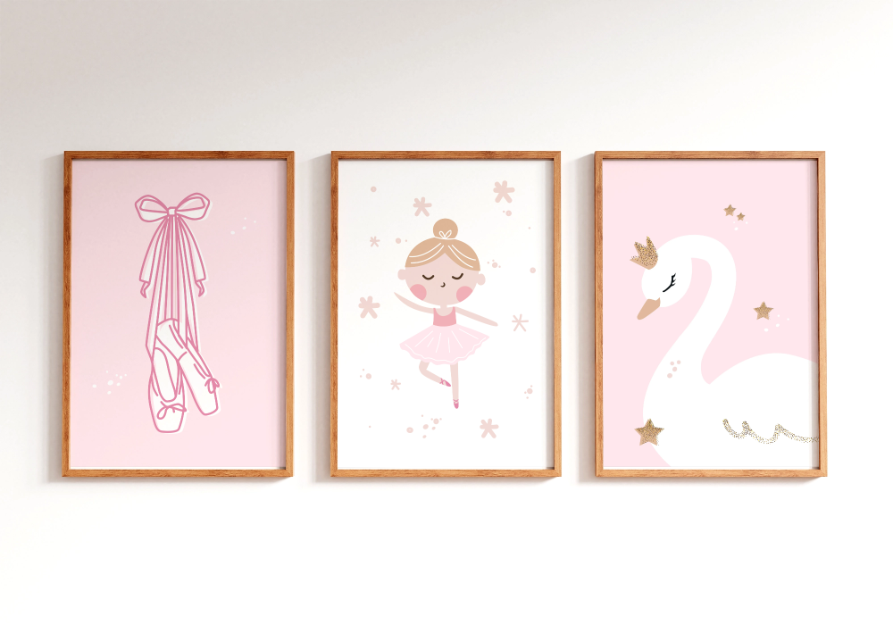 BALLERINA THEME WALL PRINTS