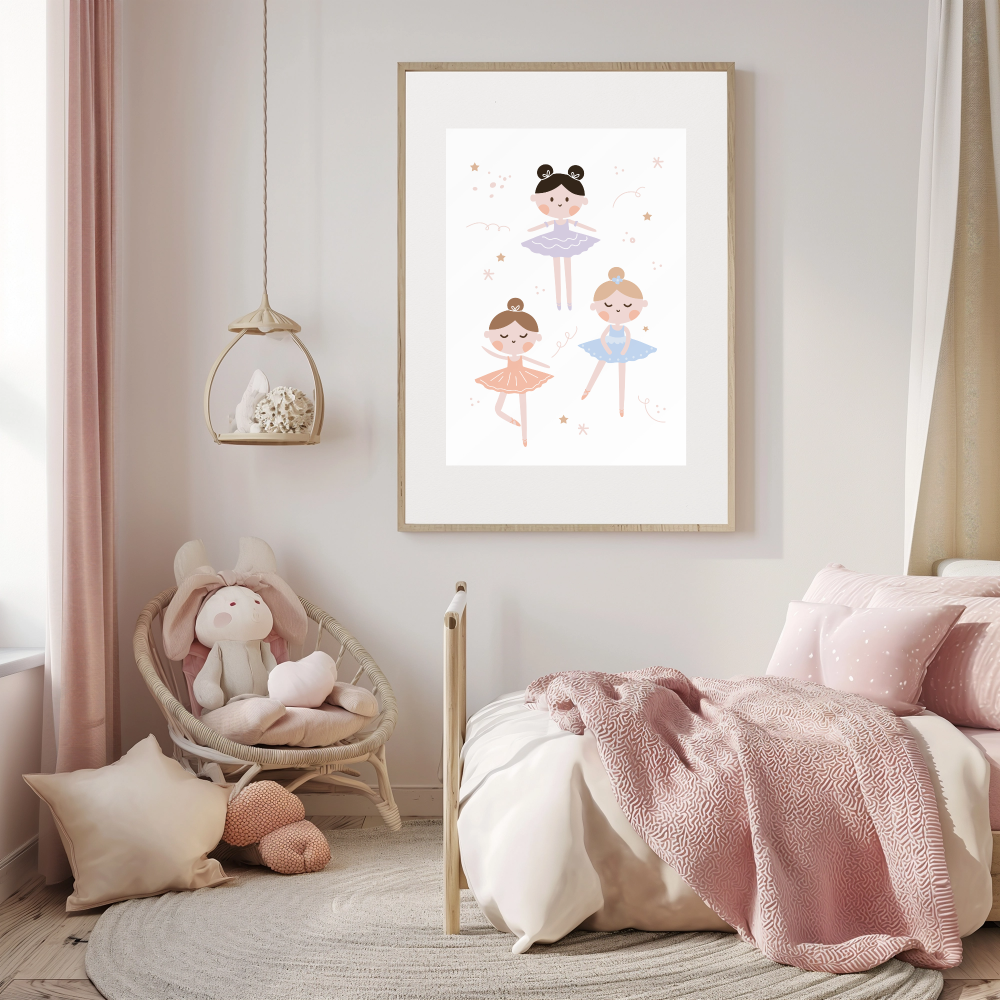 BALLERINA THEME WALL PRINTS