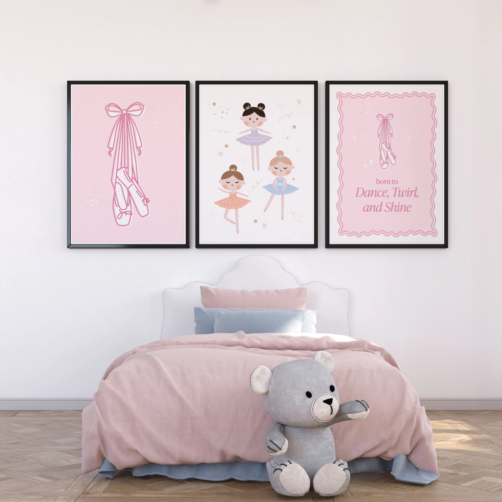 BALLERINA THEME WALL PRINTS